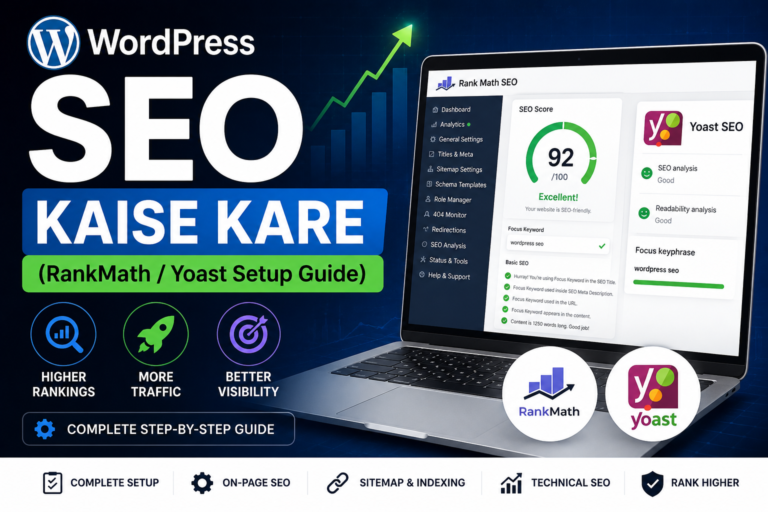 WordPress SEO Kaise Kare (RankMath/Yoast Setup Guide)