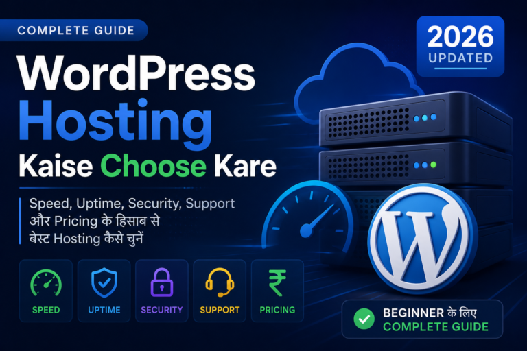 WordPress Hosting Kaise Choose Kare (2026 Complete Guide)