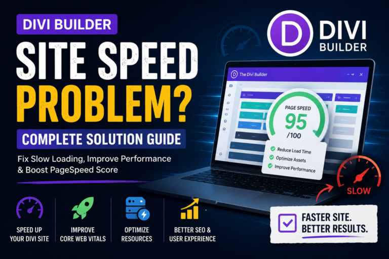divi builder site speed problem solution