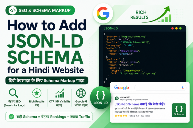 how to add json-ld schema for hindi website