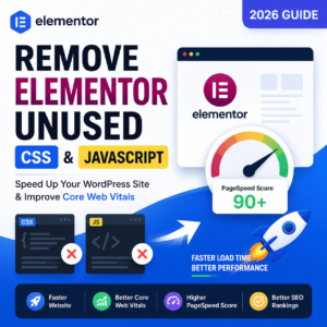 how to remove elementor unused css and javascript